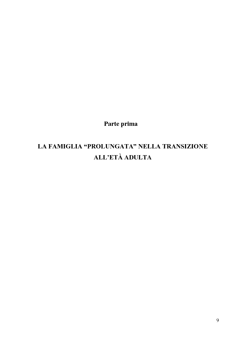 Anteprima della tesi: La lunga transizione familiare all'età adulta, Pagina 7