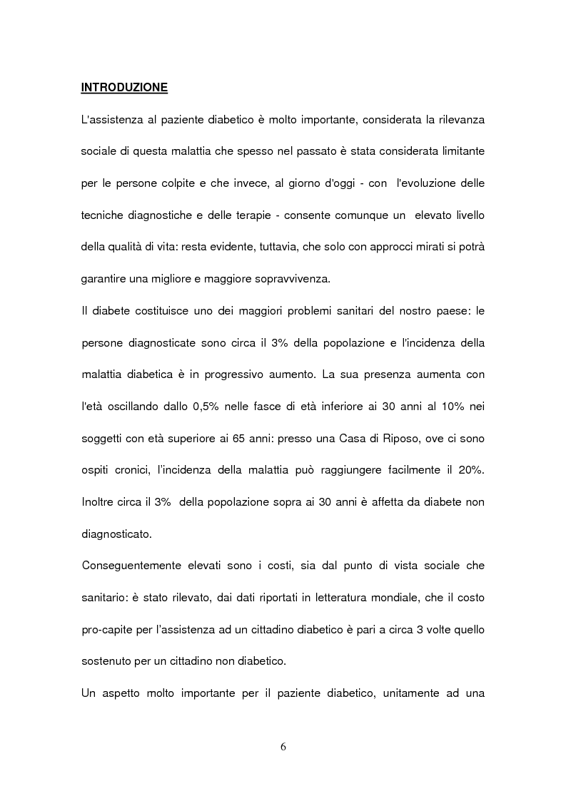 Anteprima della tesi: La gestione del paziente diabetico: ruolo educativo dell'infermiere operante presso la Casa di Riposo di Corbola (Ro), Pagina 2
