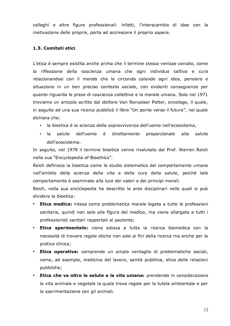 Anteprima della tesi: L'infermiere e le sfide della bioetica: quale formazione?, Pagina 6