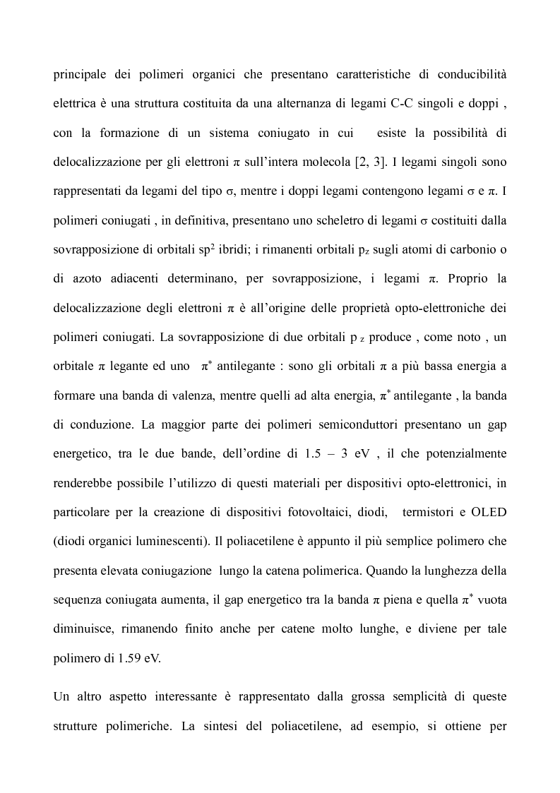 Anteprima della tesi: Nuovi polimeri contenenti eterocicli per potenziali applicazioni in elettronica e fotonica, Pagina 2