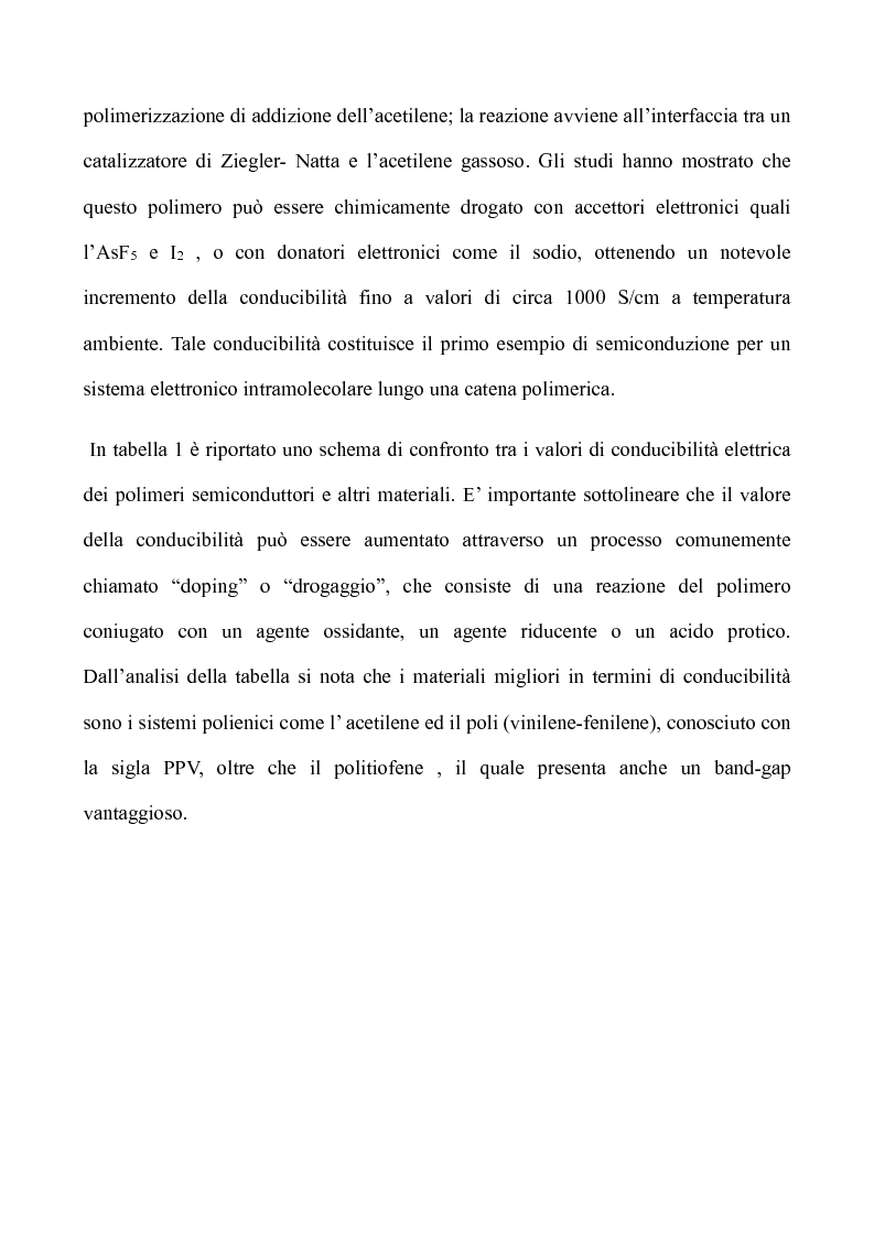 Anteprima della tesi: Nuovi polimeri contenenti eterocicli per potenziali applicazioni in elettronica e fotonica, Pagina 3
