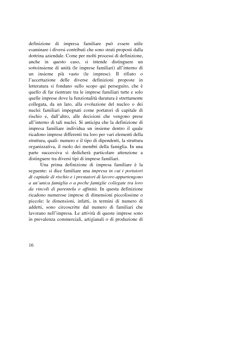 Anteprima della tesi: Il passaggio generazionale nel family business. Strumenti tecnico-giuridici e finanziari, Pagina 14