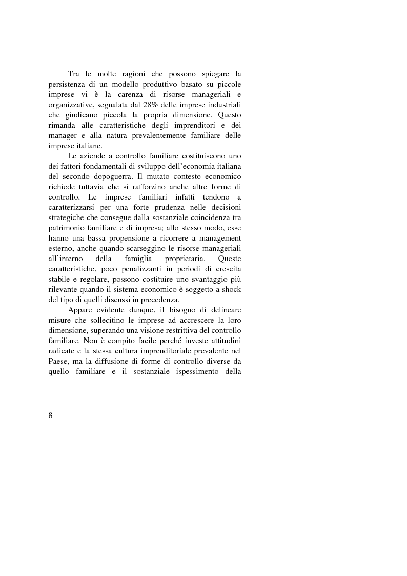 Anteprima della tesi: Il passaggio generazionale nel family business. Strumenti tecnico-giuridici e finanziari, Pagina 6