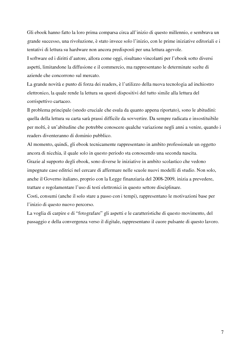 Anteprima della tesi: Fenomeno ebook: dall'editoria tradizionale alla pubblicazione digitale, Pagina 2