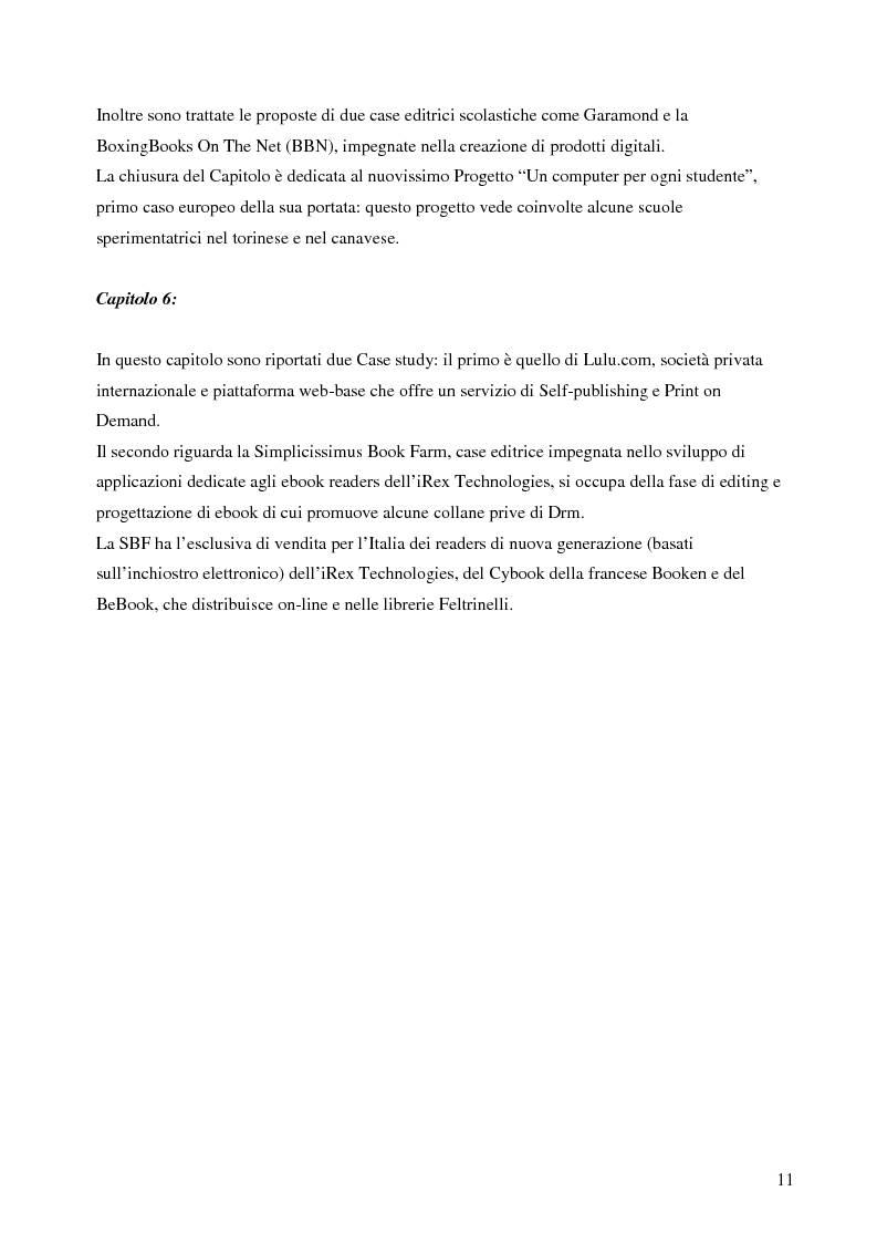 Anteprima della tesi: Fenomeno ebook: dall'editoria tradizionale alla pubblicazione digitale, Pagina 6