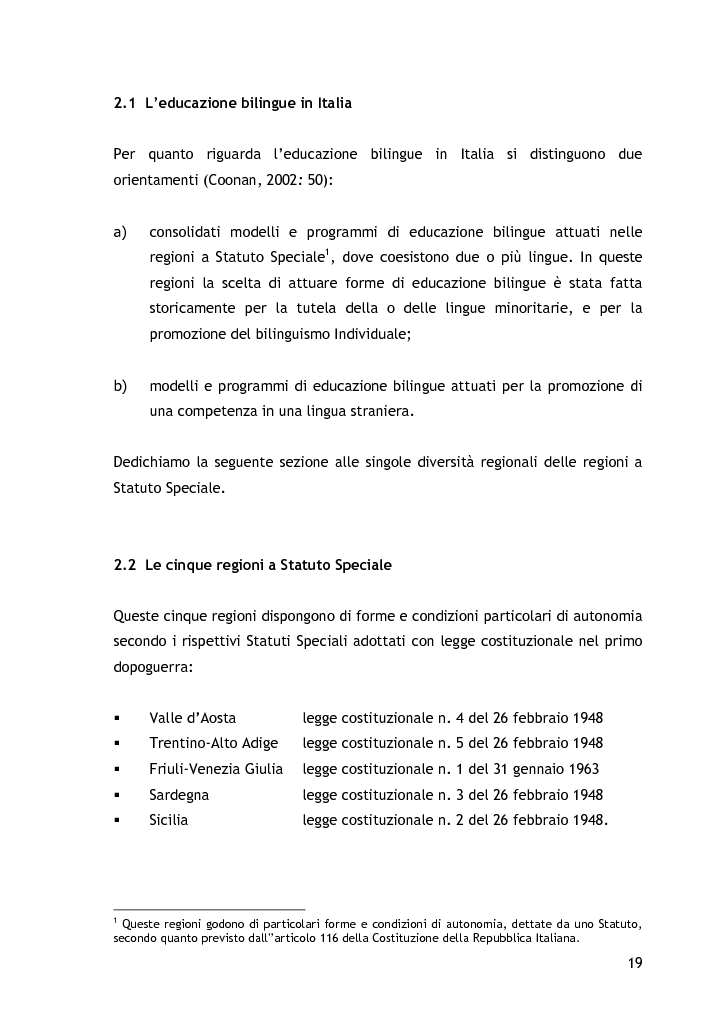 Anteprima della tesi: L’approccio alla lingua straniera nella scuola dell'infanzia: l'esperienza raccontata attraverso il diario di bordo, Pagina 9