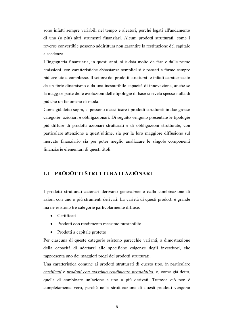 Anteprima della tesi: Metodologie di calcolo del rischio di mercato dei prodotti strutturati, Pagina 4