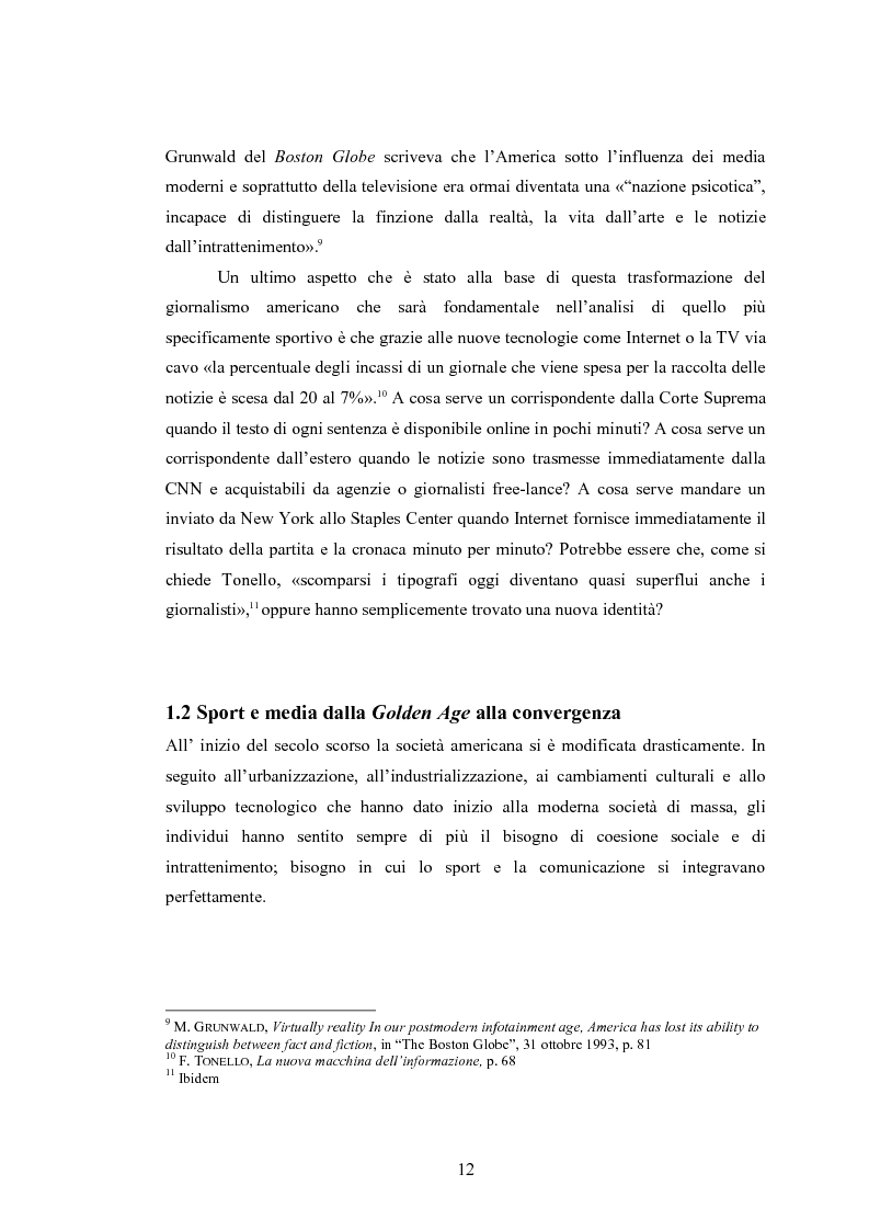 Anteprima della tesi: Comunicare l'NBA: i media e il basket a stelle e strisce in America e oltreoceano, Pagina 8