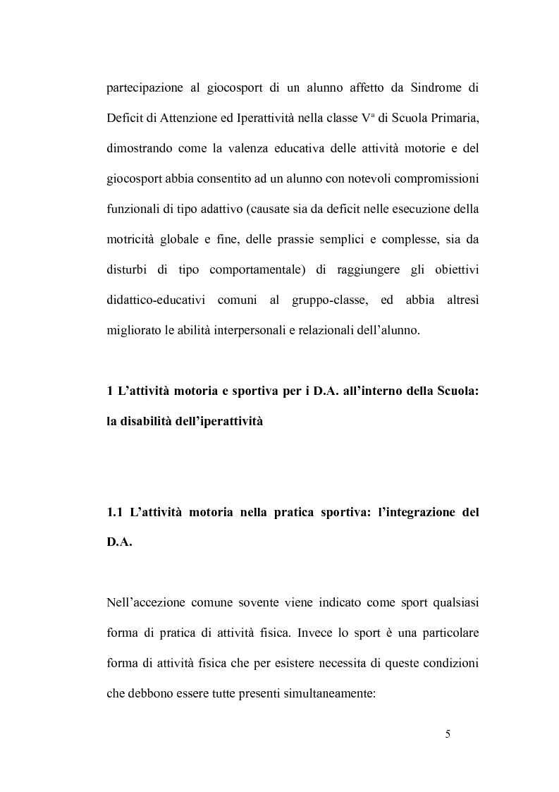 Anteprima della tesi: L'integrazione degli alunni diversamente abili attraverso l'educazione motoria nella Scuola Primaria: strategie didattico-educative, Pagina 2