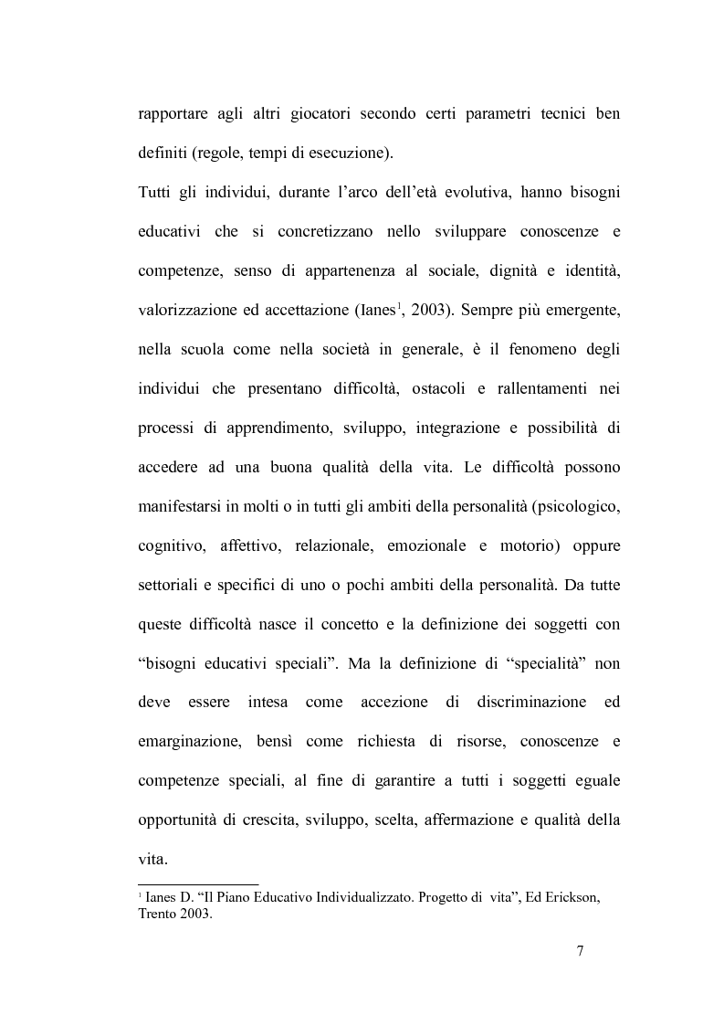 Anteprima della tesi: L'integrazione degli alunni diversamente abili attraverso l'educazione motoria nella Scuola Primaria: strategie didattico-educative, Pagina 4