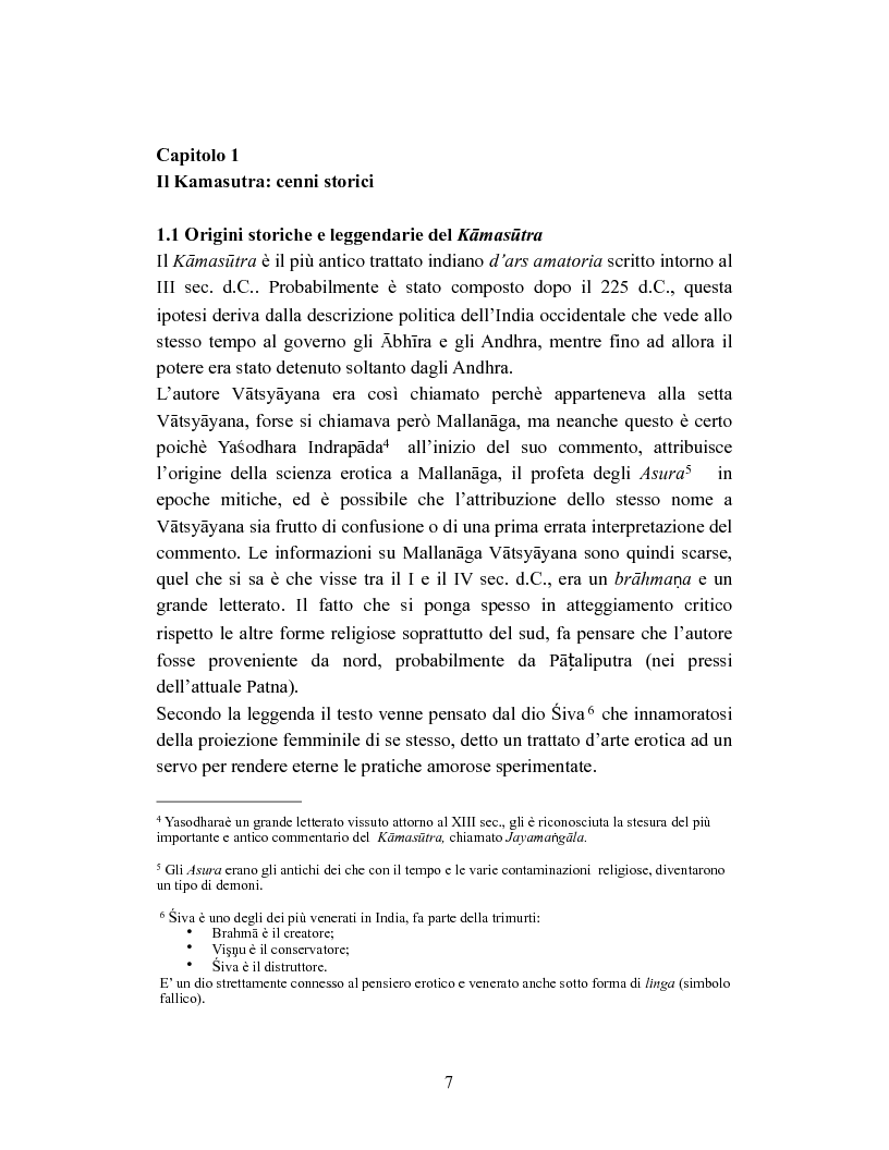 Anteprima della tesi: La donna in India secondo il Kamasutra di Vatsyayana, Pagina 4