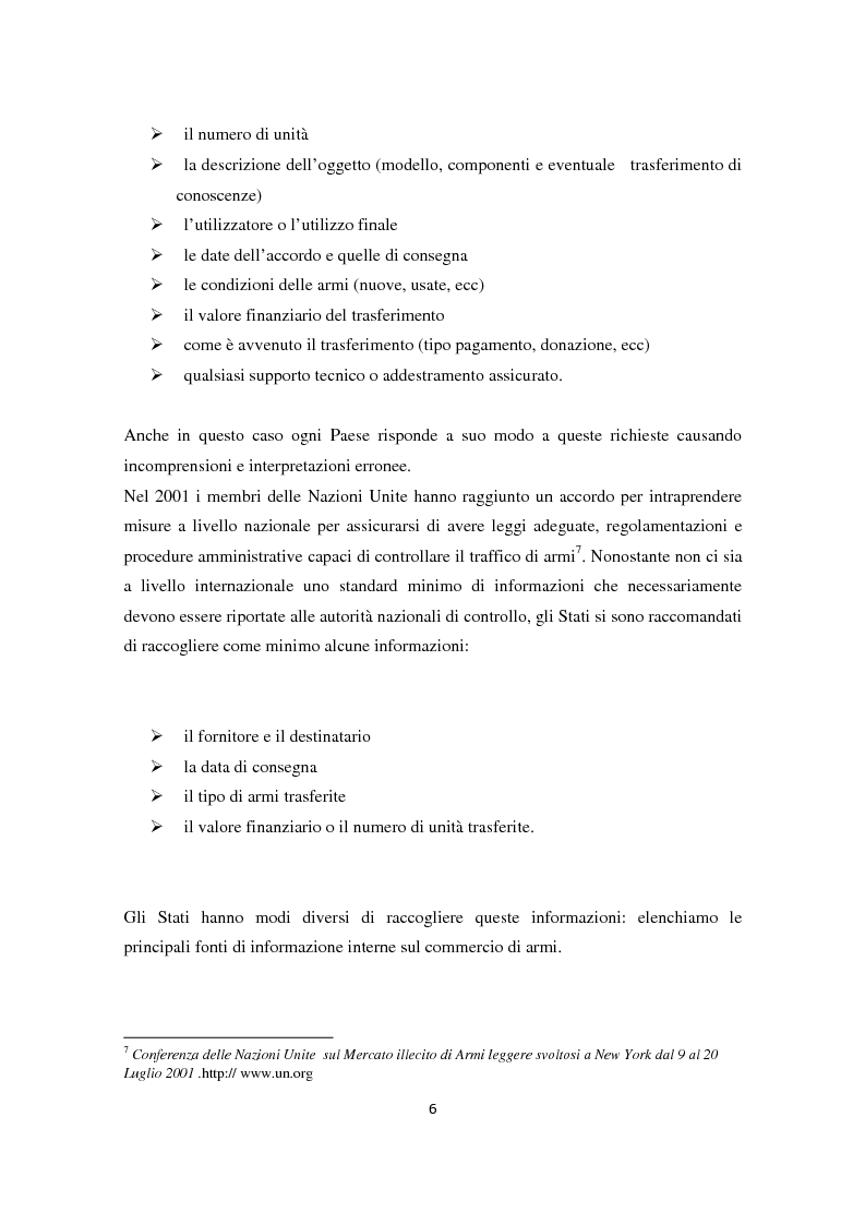 Anteprima della tesi: Il ruolo dell'Italia nel commercio internazionale di armi, Pagina 5