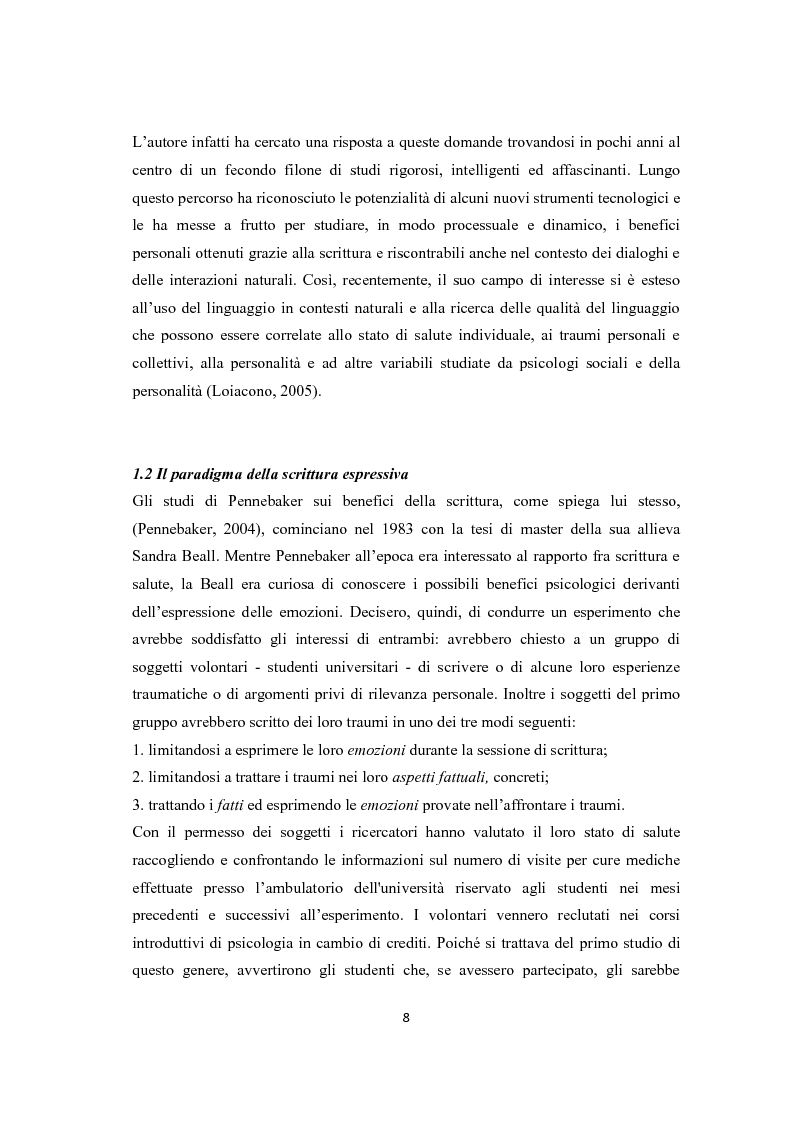Anteprima della tesi: Scrittura espressiva e crescita post-traumatica in pazienti cardiopatici, Pagina 3
