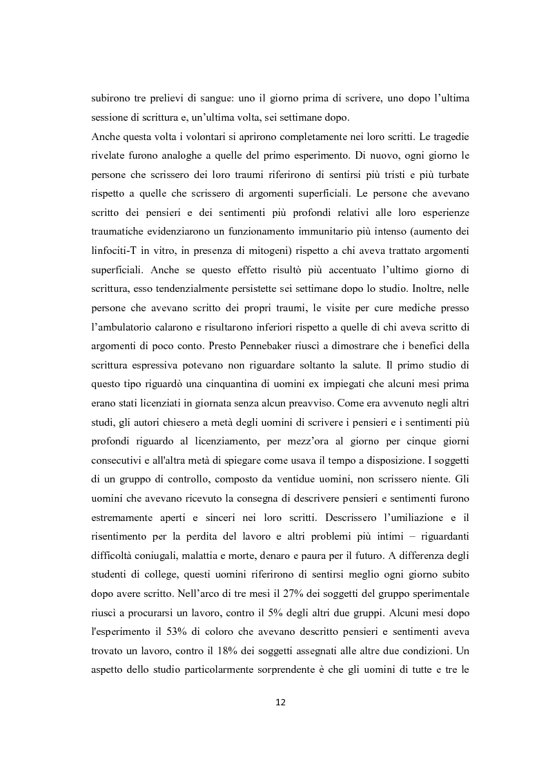 Anteprima della tesi: Scrittura espressiva e crescita post-traumatica in pazienti cardiopatici, Pagina 7
