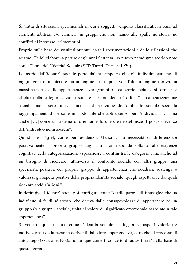 Anteprima della tesi: La dimensione etnica dell'identità sociale attraverso il contributo di Fethi Benslama, Pagina 6