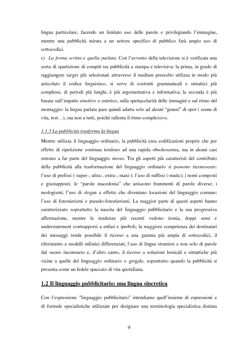 Anteprima della tesi: Ispanismi e ispanoamericanismi nella publicità italiana di oggi, Pagina 3