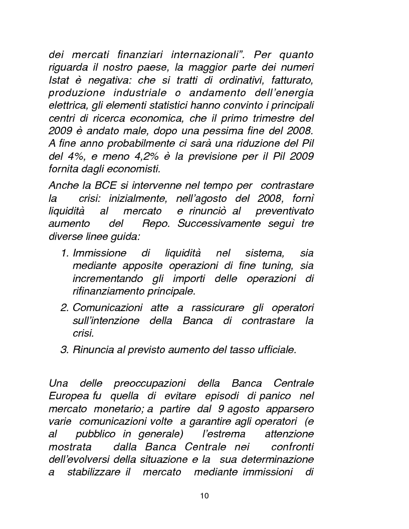 Anteprima della tesi: Cause, conseguenze e primi rimedi dell'attuale crisi finanziaria, Pagina 5
