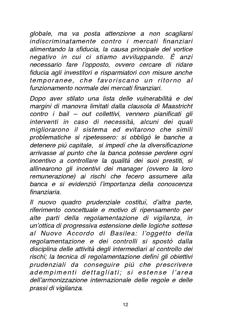 Anteprima della tesi: Cause, conseguenze e primi rimedi dell'attuale crisi finanziaria, Pagina 7