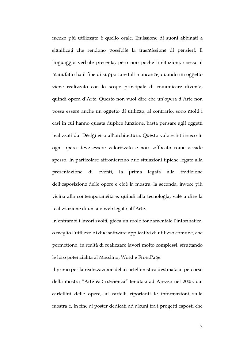 Anteprima della tesi: Informatica e multimedialità nella presentazione di eventi, Pagina 2