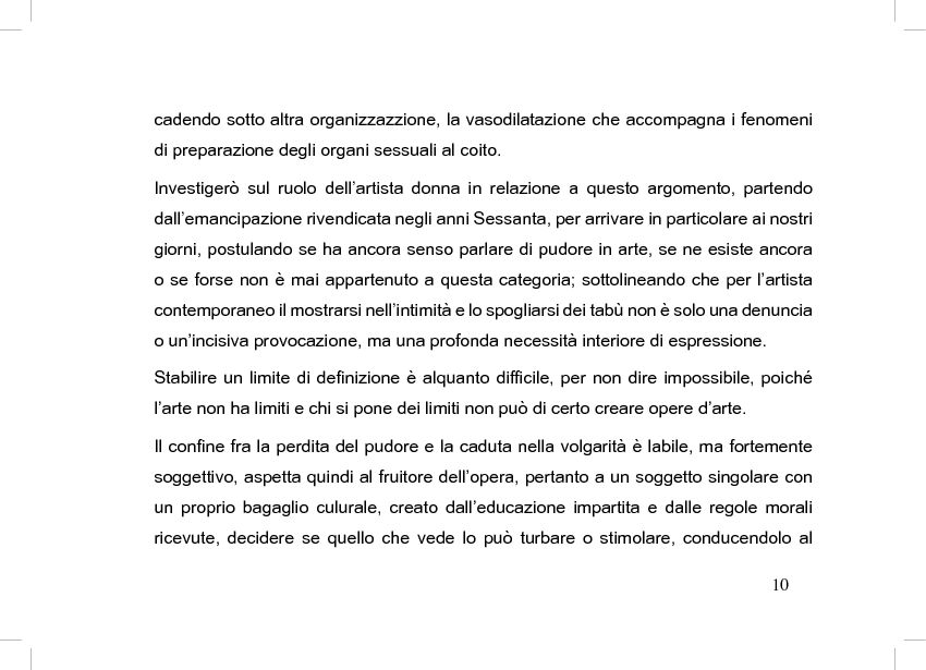 Anteprima della tesi: La perdita del pudore nell'arte contemporanea, Pagina 6