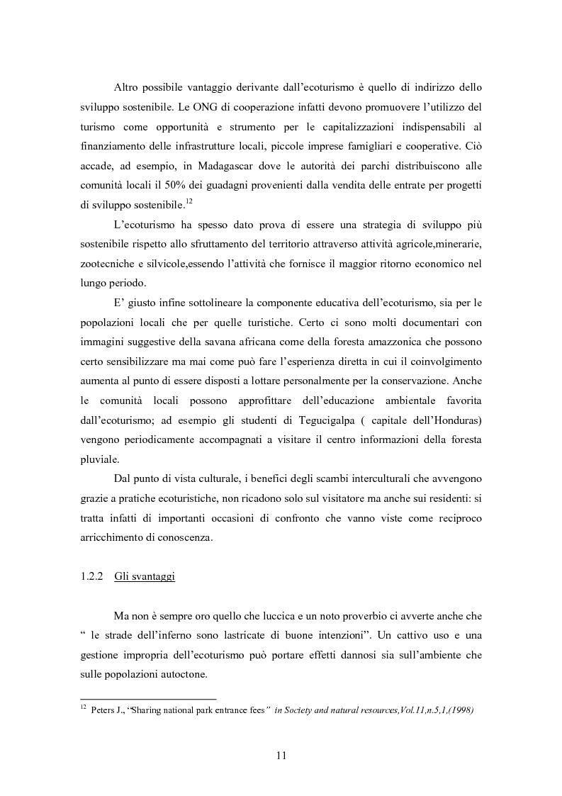 Anteprima della tesi: Ecoturismo e accordi volontari, Pagina 11