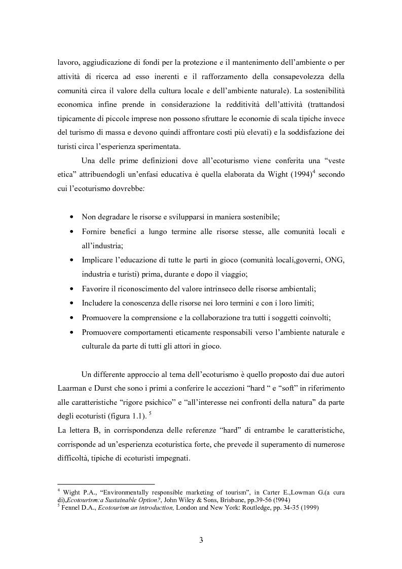 Anteprima della tesi: Ecoturismo e accordi volontari, Pagina 3