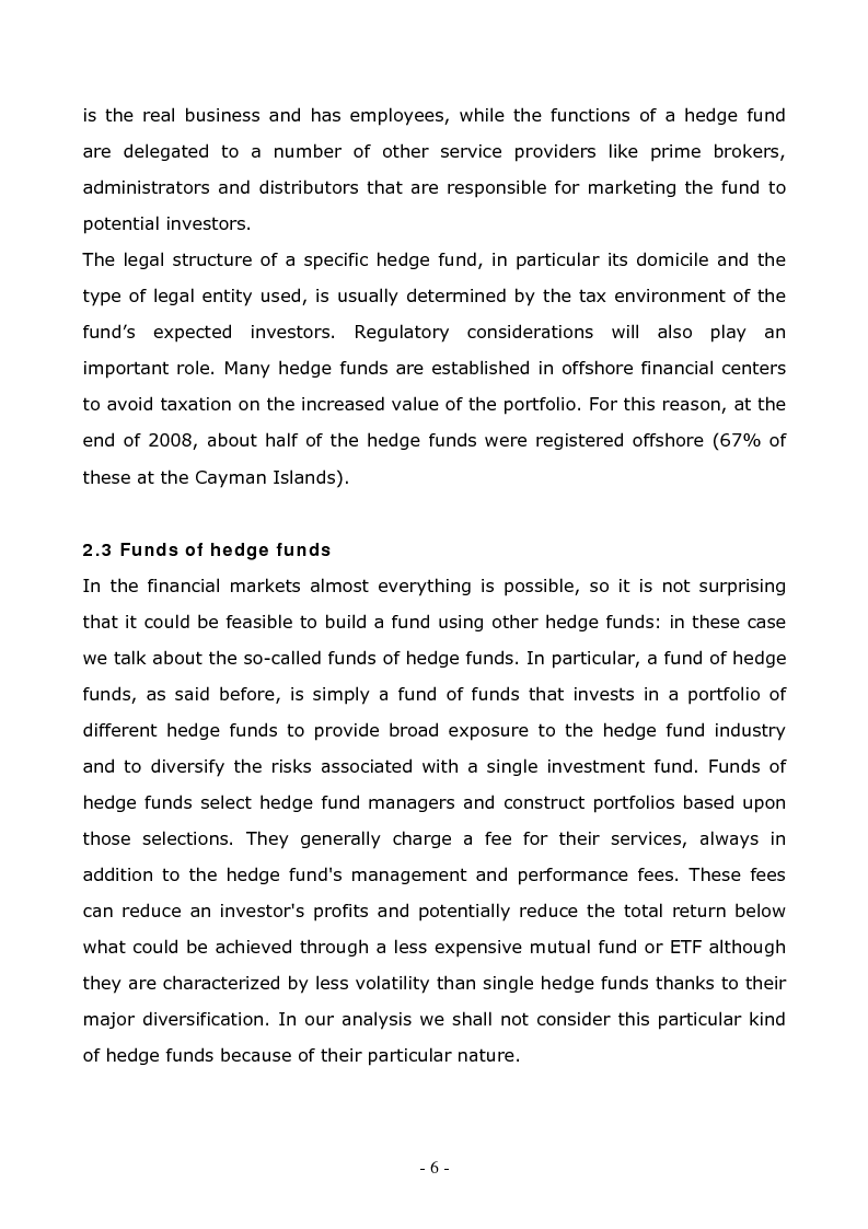 Anteprima della tesi: A Comparison Between Different Hedge Fund Strategies in the Recent Financial Crisis, Pagina 4