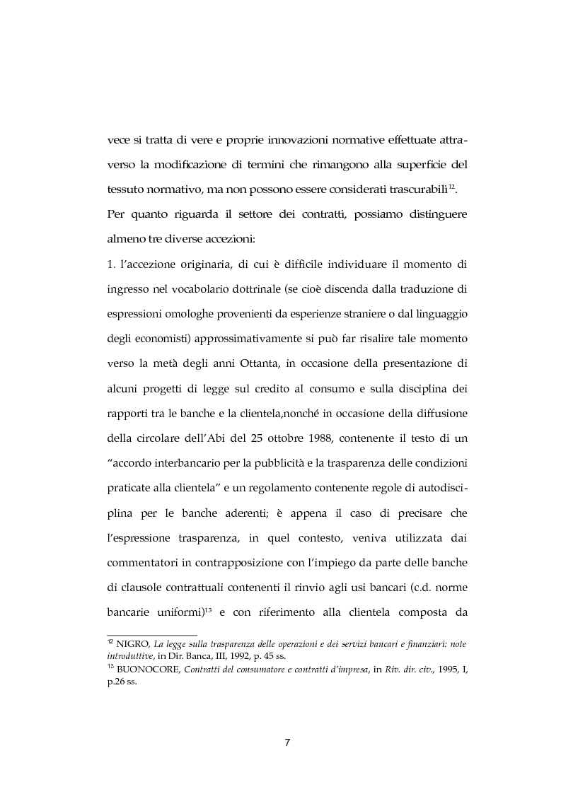 Anteprima della tesi: La trasparenza bancaria e le recenti modifiche, Pagina 2