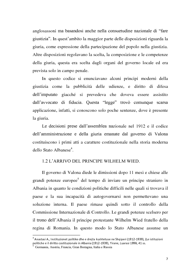 Anteprima della tesi: La tutela dei diritti fondamentali nel costituzionalismo albanese, Pagina 3