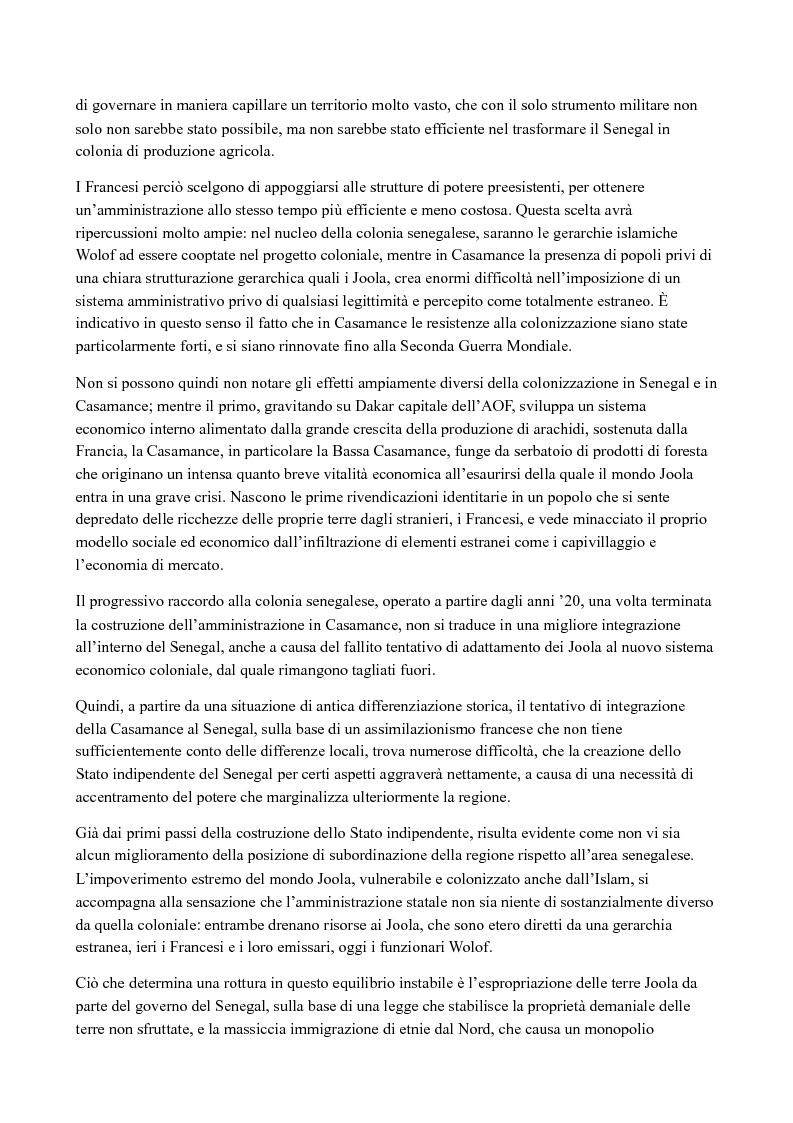 Anteprima della tesi: Casamance: le radici del conflitto, Pagina 2