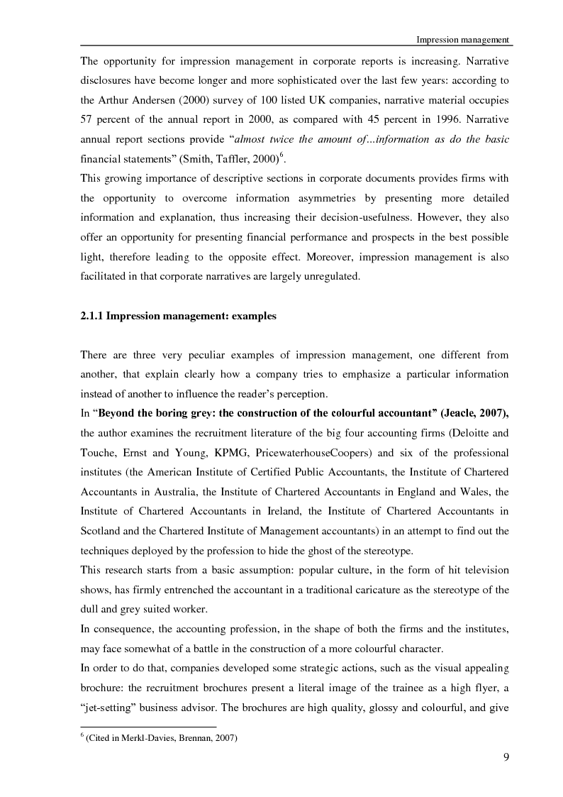 Anteprima della tesi: Selectivity and Measurement Distortion of Graphs in Sustainability Reports: A Comparative Study, Pagina 10