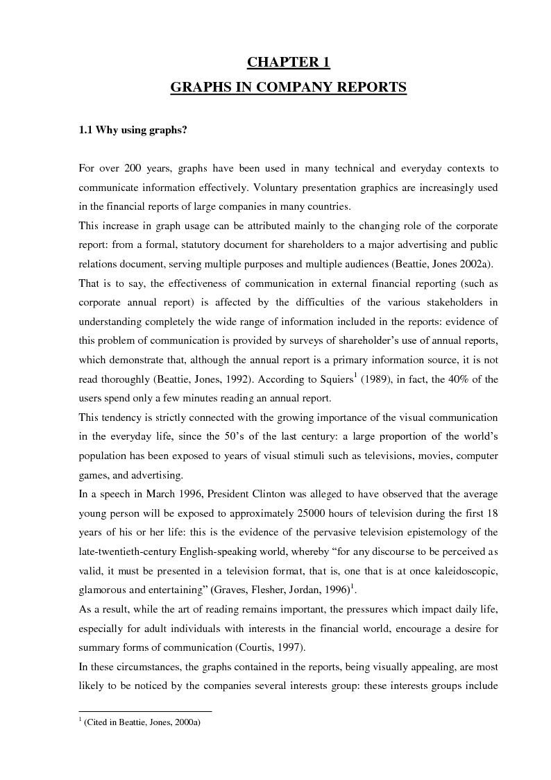 Anteprima della tesi: Selectivity and Measurement Distortion of Graphs in Sustainability Reports: A Comparative Study, Pagina 3