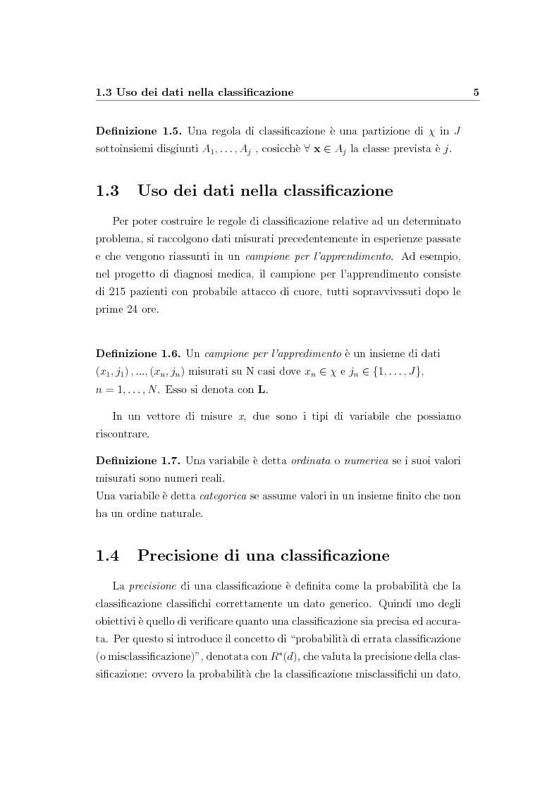 Anteprima della tesi: Alberi di regressione e classificazione, Pagina 6