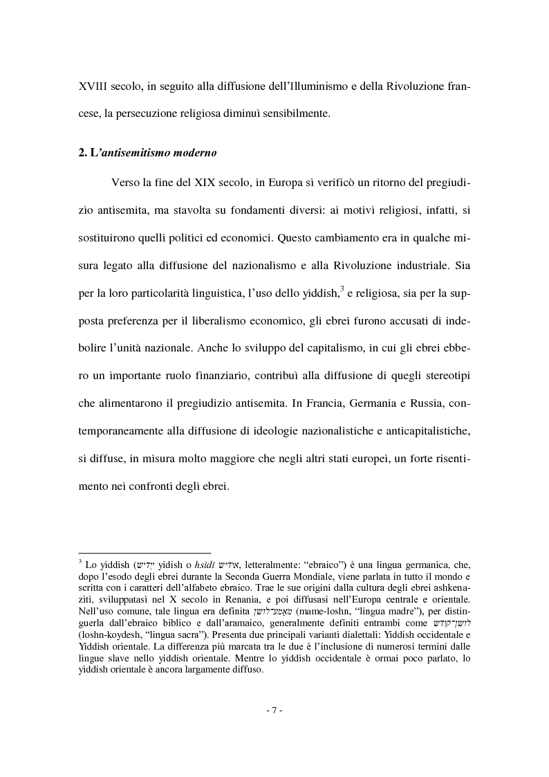 Anteprima della tesi: I Protocolli dei Savi anziani di Sion: storia di un falso antisemita nell'Europa del Novecento, Pagina 5
