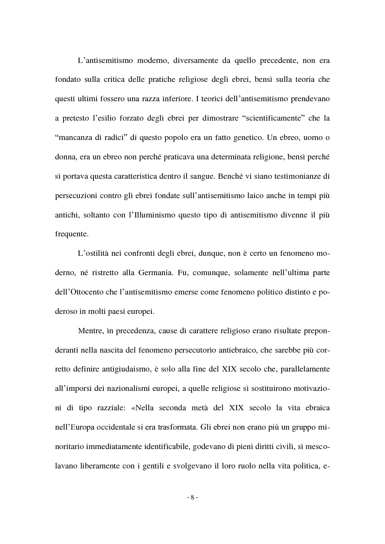 Anteprima della tesi: I Protocolli dei Savi anziani di Sion: storia di un falso antisemita nell'Europa del Novecento, Pagina 6