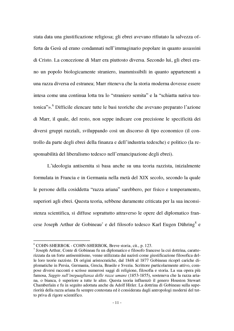 Anteprima della tesi: I Protocolli dei Savi anziani di Sion: storia di un falso antisemita nell'Europa del Novecento, Pagina 9
