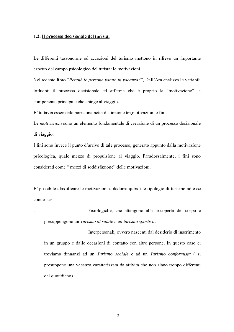 Anteprima della tesi: Psicologia del turismo: il rapporto tra turisti e residenti. Il caso Sardegna., Pagina 10