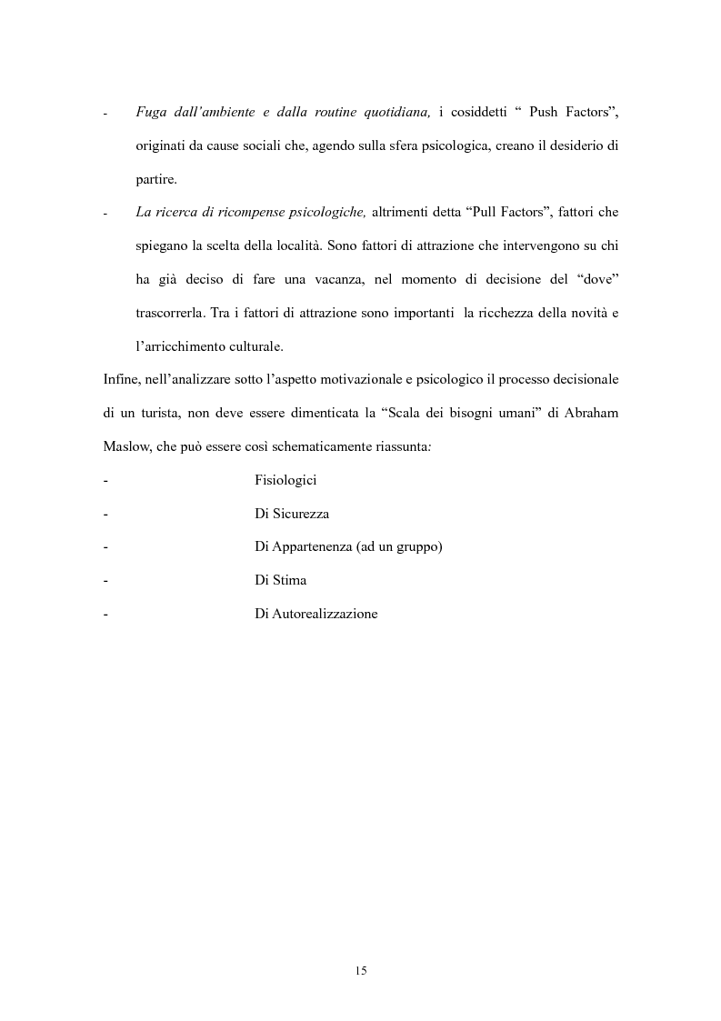 Anteprima della tesi: Psicologia del turismo: il rapporto tra turisti e residenti. Il caso Sardegna., Pagina 13
