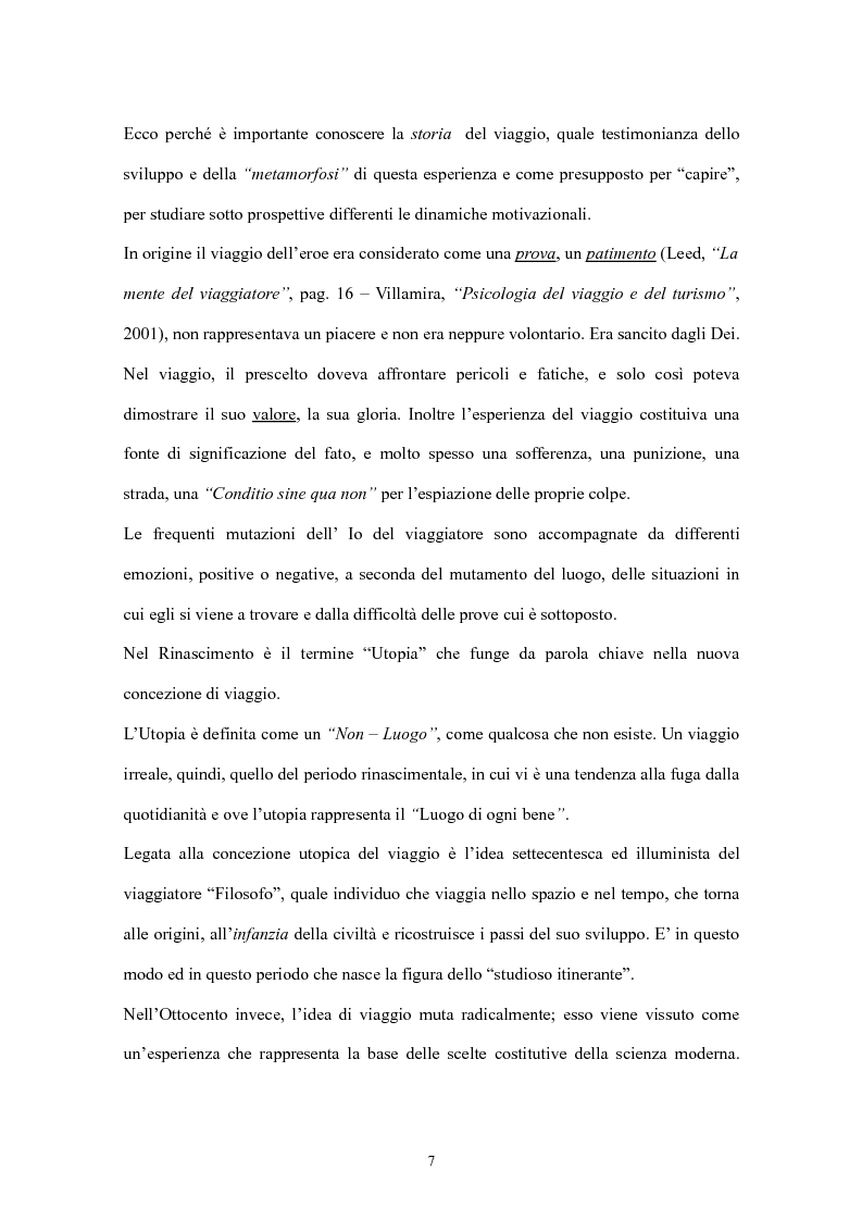 Anteprima della tesi: Psicologia del turismo: il rapporto tra turisti e residenti. Il caso Sardegna., Pagina 5