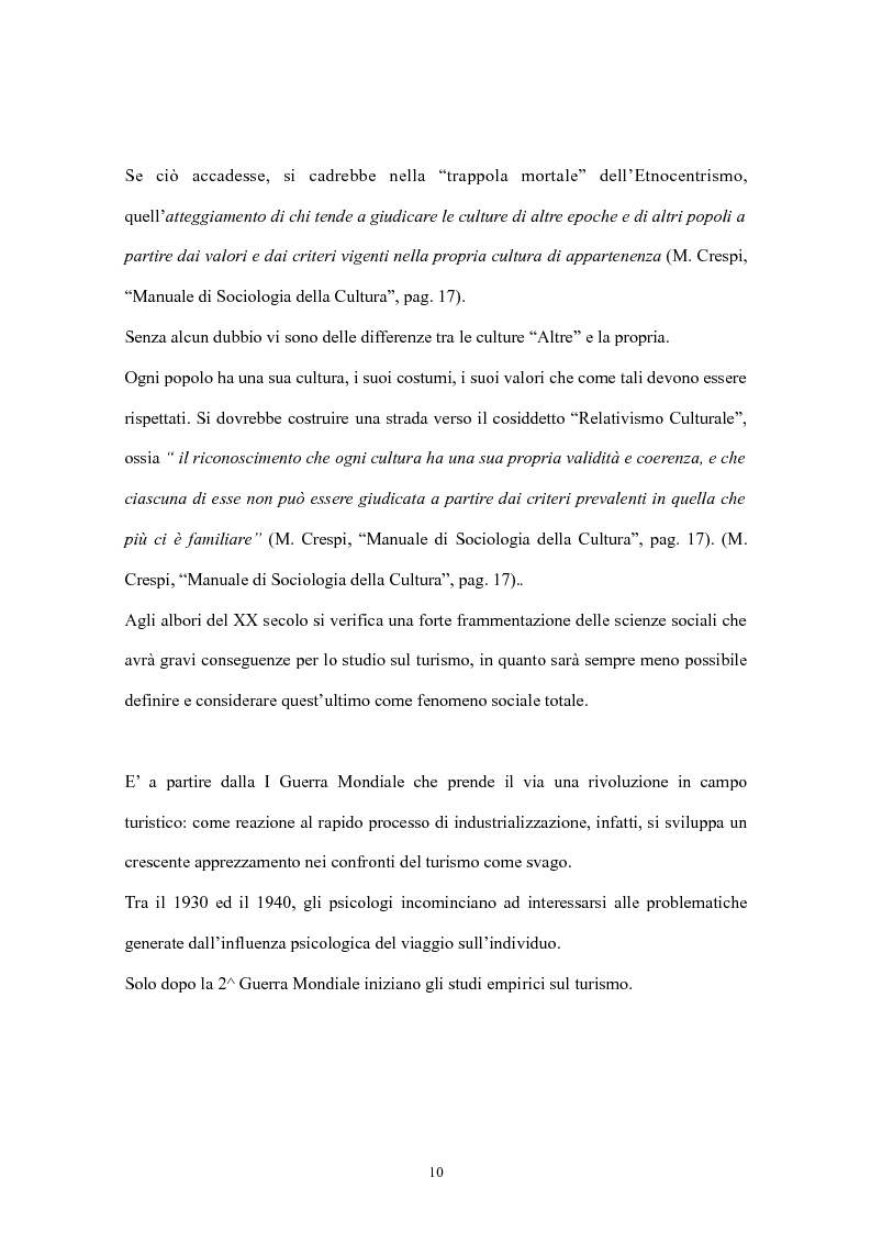 Anteprima della tesi: Psicologia del turismo: il rapporto tra turisti e residenti. Il caso Sardegna., Pagina 8