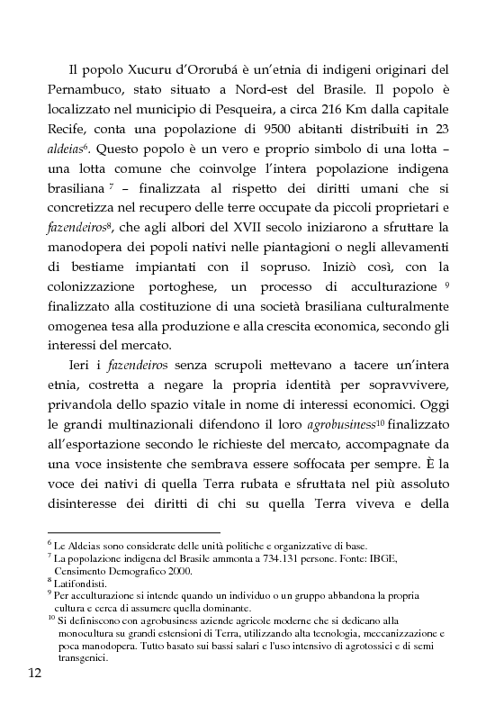 Anteprima della tesi: Una scuola per formare i ''guerrieri Xucuru''. Studio di un progetto di cooperazione in Brasile., Pagina 2