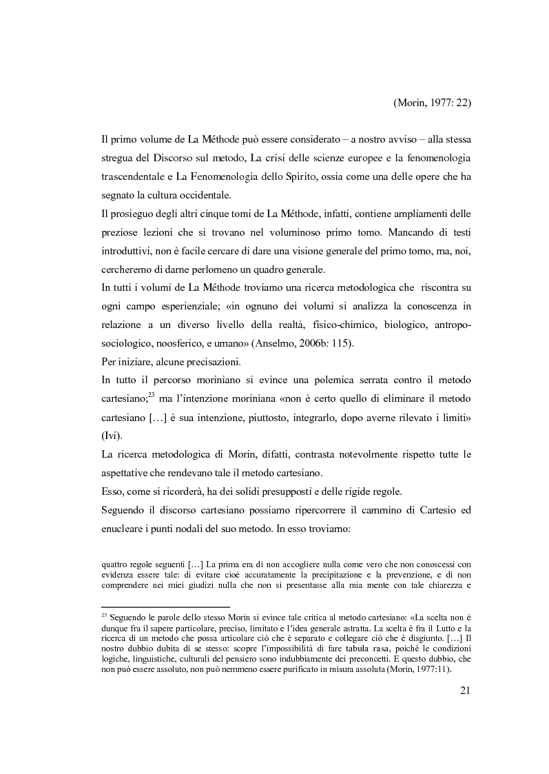 Anteprima della tesi: Semplicemente complesso. Sul metodo di Edgar Morin, Pagina 11