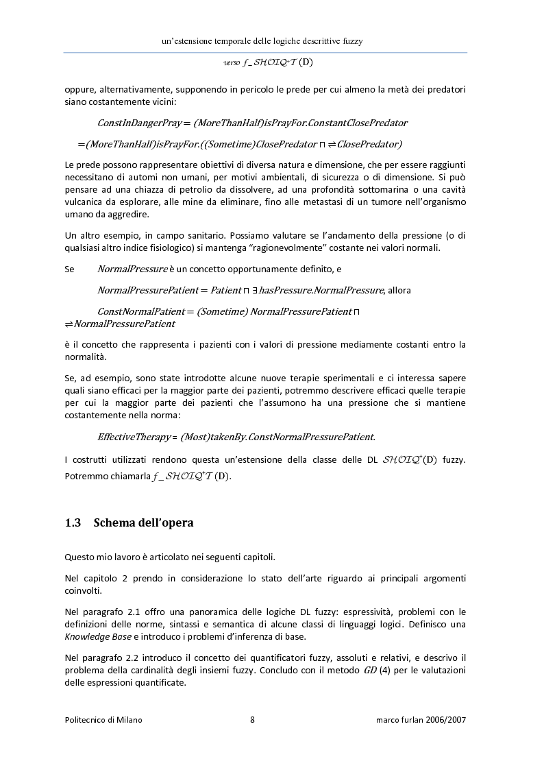 Anteprima della tesi: Un'estensione temporale delle logiche descrittive fuzzy, Pagina 6