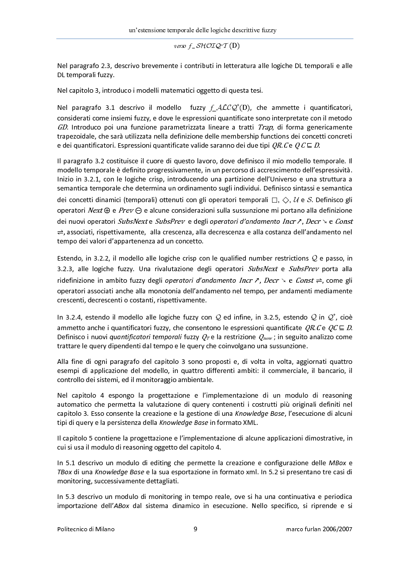 Anteprima della tesi: Un'estensione temporale delle logiche descrittive fuzzy, Pagina 7