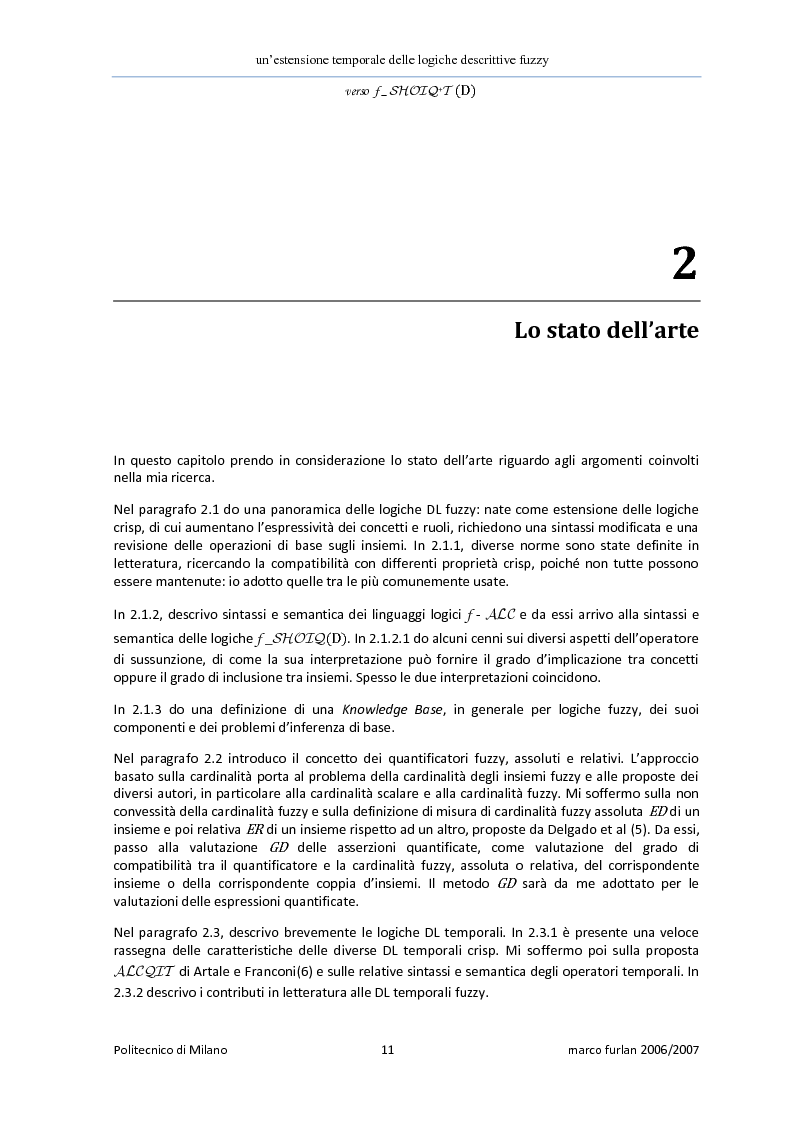 Anteprima della tesi: Un'estensione temporale delle logiche descrittive fuzzy, Pagina 9