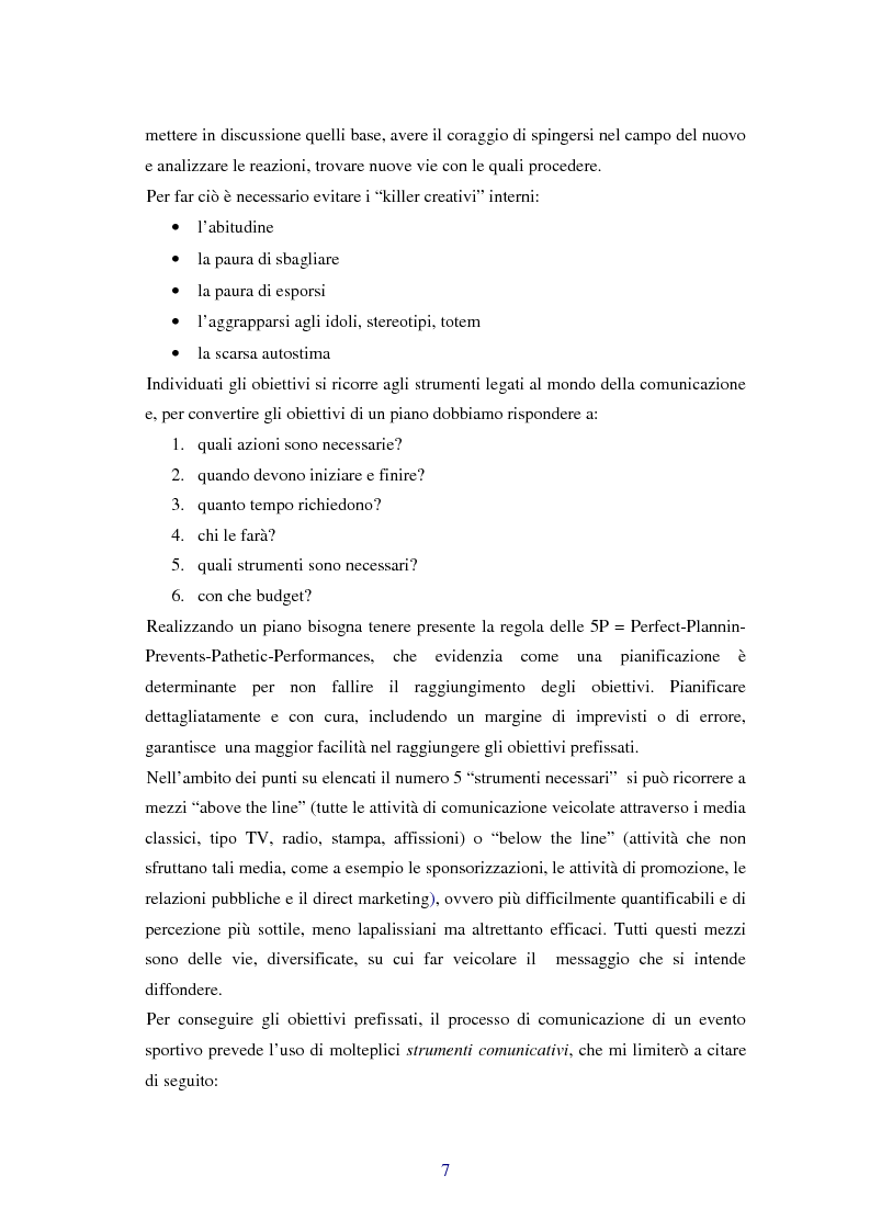 Anteprima della tesi: Comunicare i valori con gli eventi sportivi - Trasmettere i valori individuali e sociali, funzione fondamentale dello sport, Pagina 4