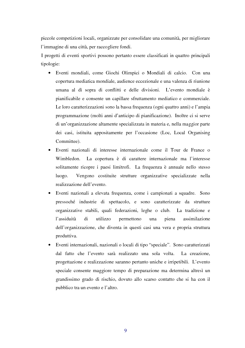 Anteprima della tesi: Comunicare i valori con gli eventi sportivi - Trasmettere i valori individuali e sociali, funzione fondamentale dello sport, Pagina 6
