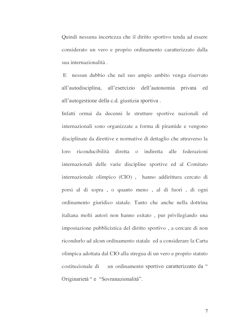 Anteprima della tesi: Diritto internazionale e trasferimento dei calciatori, Pagina 3