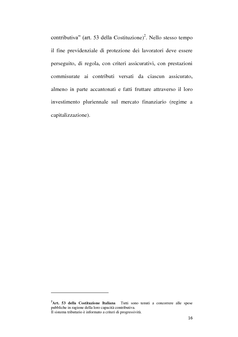 Anteprima della tesi: Fondi Pensione e riforma del Tfr: sistemi finanziari, tipologie e funzionamento dei fondi a contribuzione definita secondo il d.lgs. 252/2005, Pagina 11