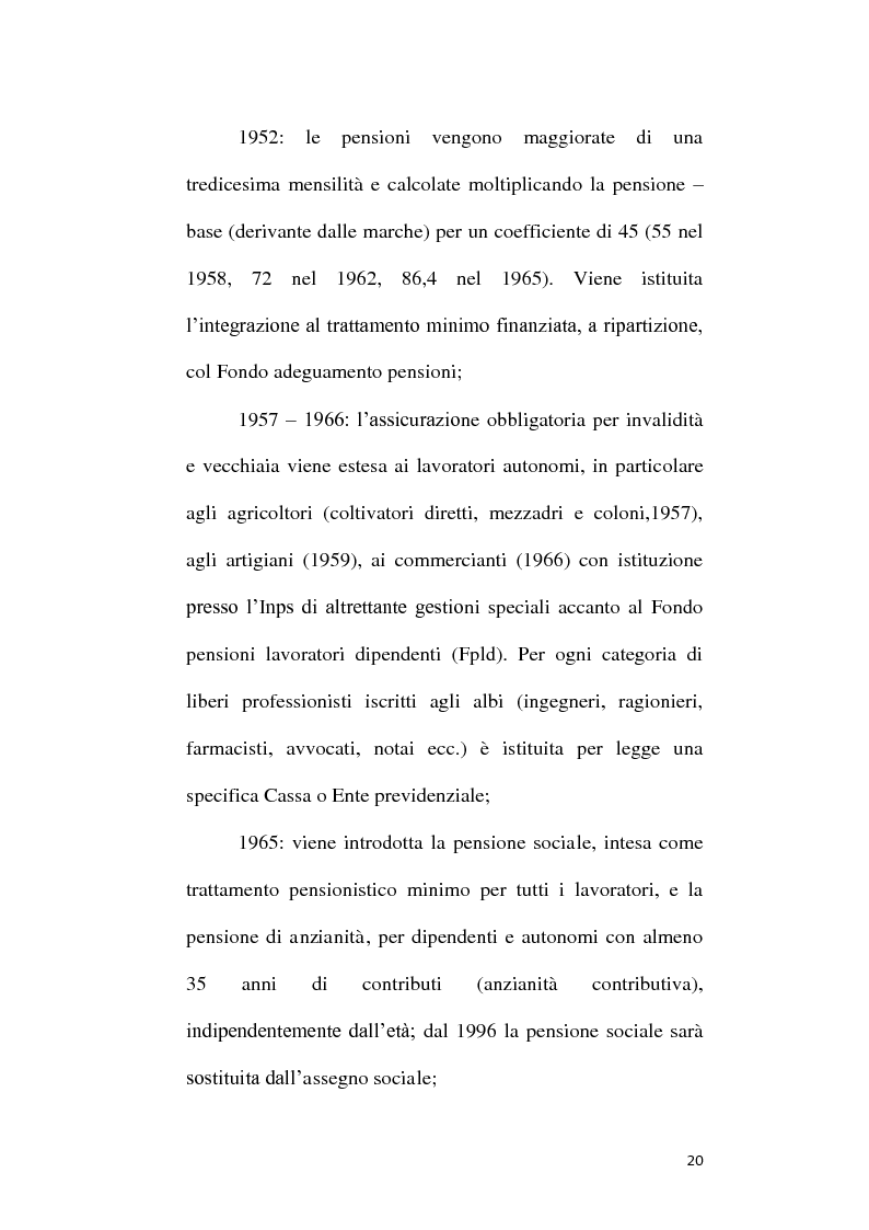 Anteprima della tesi: Fondi Pensione e riforma del Tfr: sistemi finanziari, tipologie e funzionamento dei fondi a contribuzione definita secondo il d.lgs. 252/2005, Pagina 15